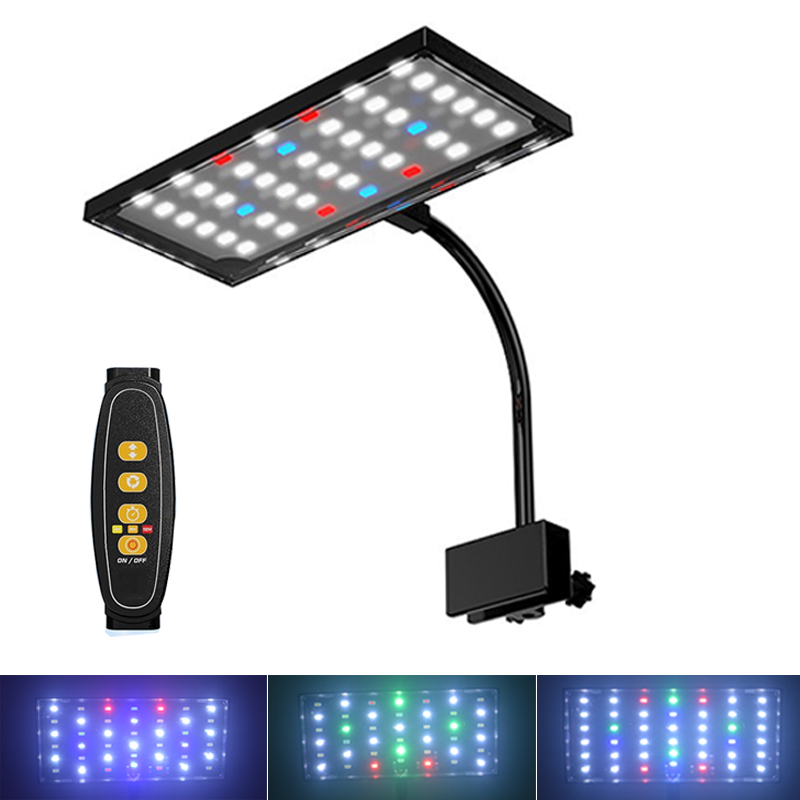 Aquarium Plant Display - مصباح LED لحوض السمك يعمل عبر