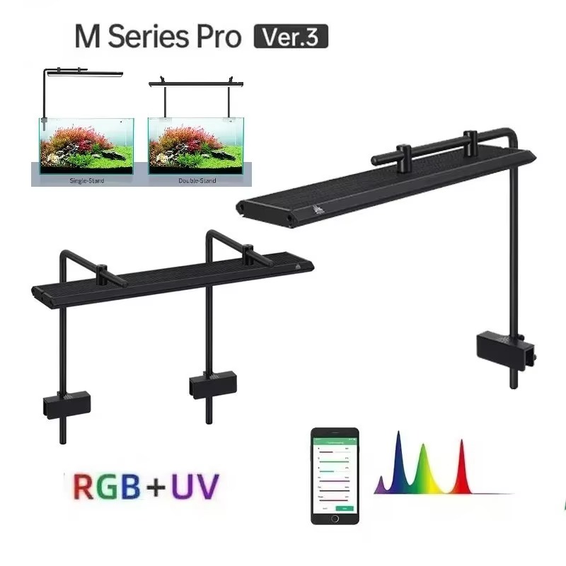Planted Aquarium Uv Light - سلسلة إم مع حامل، مصباح نمو