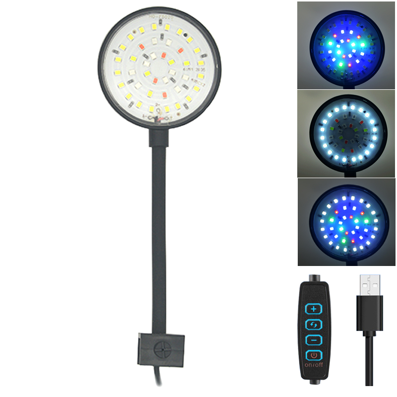 USB حوض السمك LED مصباح خزان ا - مراجعة Aquarium Plant Display وسعره
