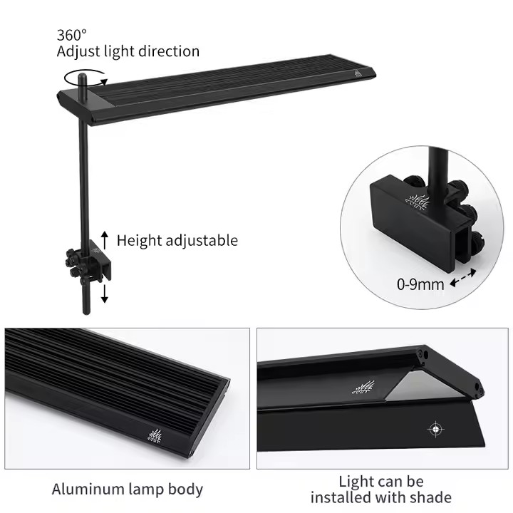 إضاءة حوض السمك WEEK AQUA سلسل - مراجعة Planted Aquarium Uv Light وسعره