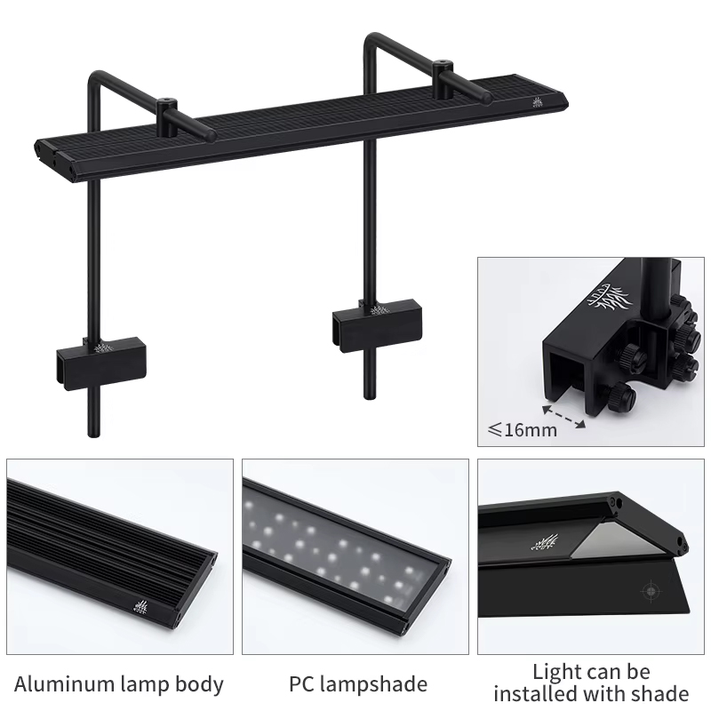 إضاءة حوض السمك WEEK AQUA LED  - مراجعة Planted Aquarium Uv Light وسعره