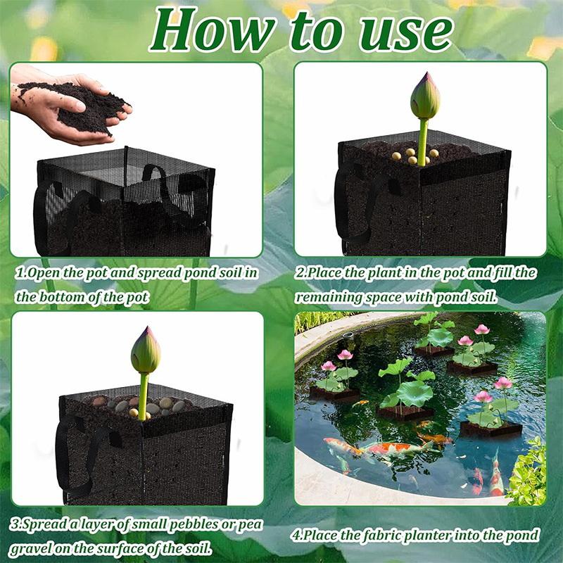 4 قطع سلال زراعة شبكية سوداء ل - مراجعة Aquarium Planted وسعره