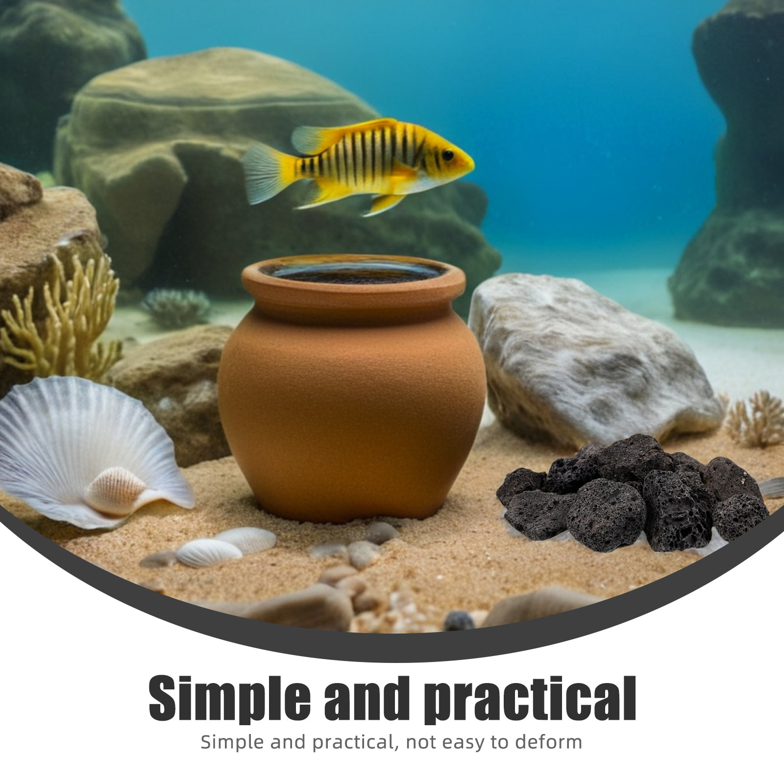 عبوة واحدة من الصخور البركانية - مراجعة Aquarium Planted وسعره