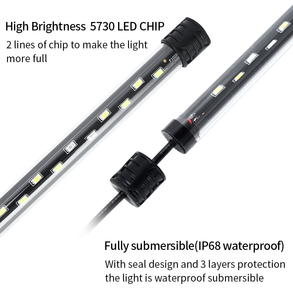 90-260 فولت حوض السمك ضوء LED  - مراجعة Aquarium Plant Display وسعره